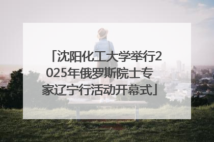 沈阳化工大学举行2025年俄罗斯院士专家辽宁行活动开幕式